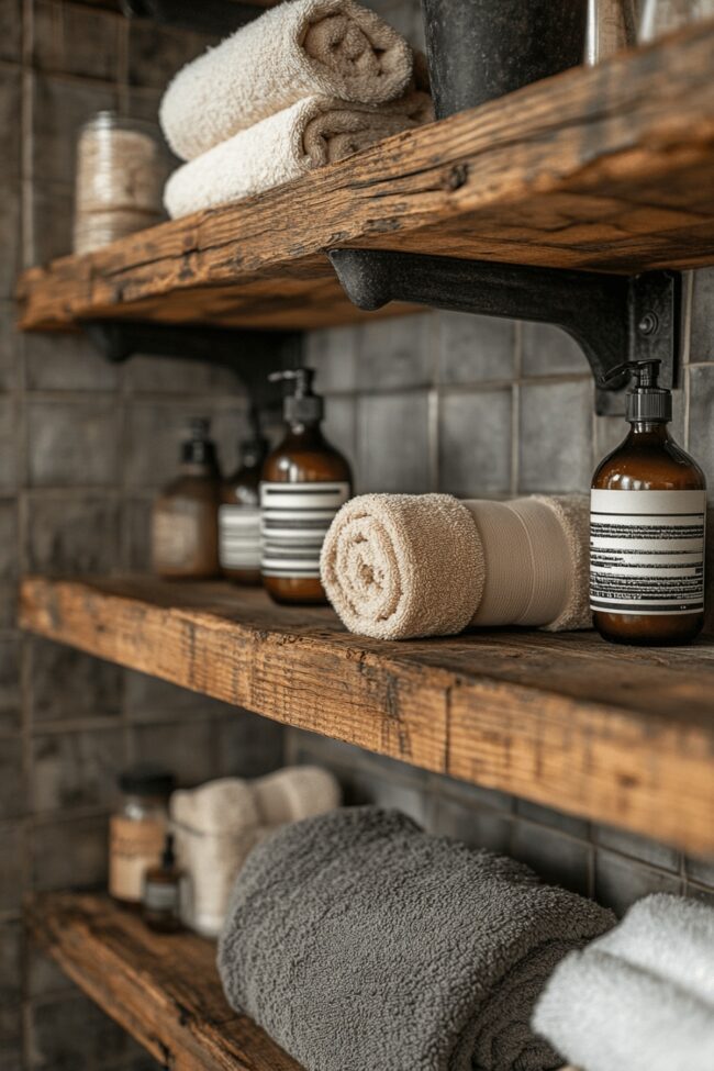 Metal and Wood Shelving Combinations