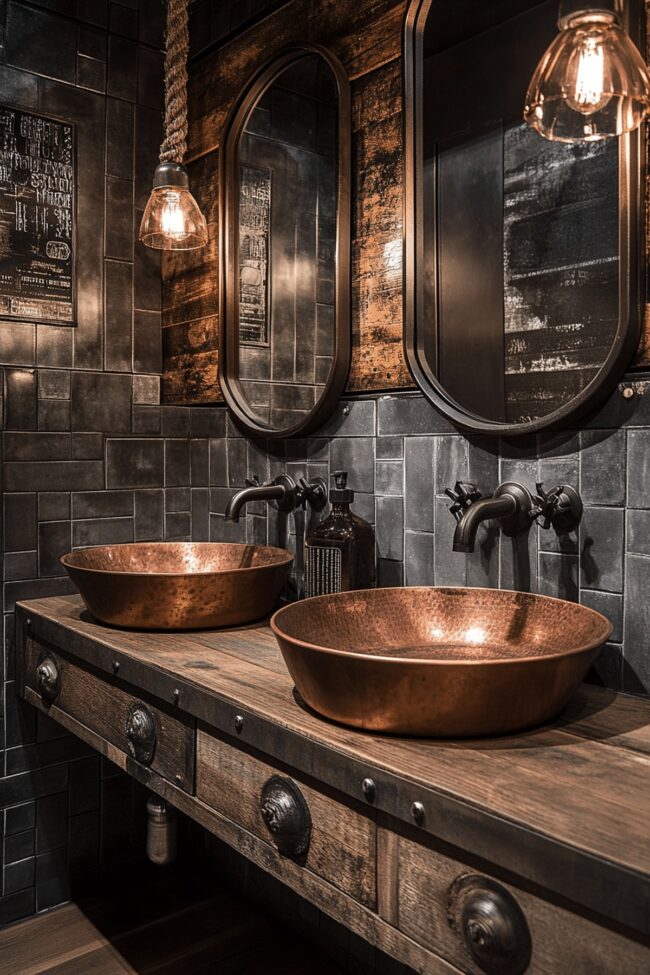 Mixed Materials for Bold Fixtures
