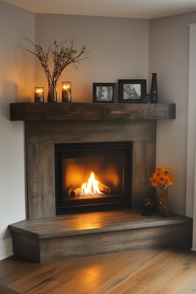 Floating Mantle Shelving