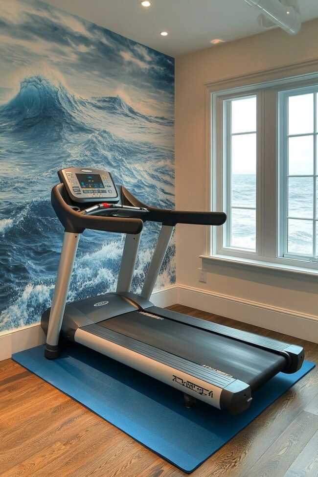 Ocean-Inspired Workout Space