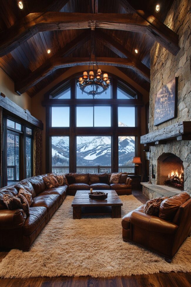 Mountain Lodge Living Area