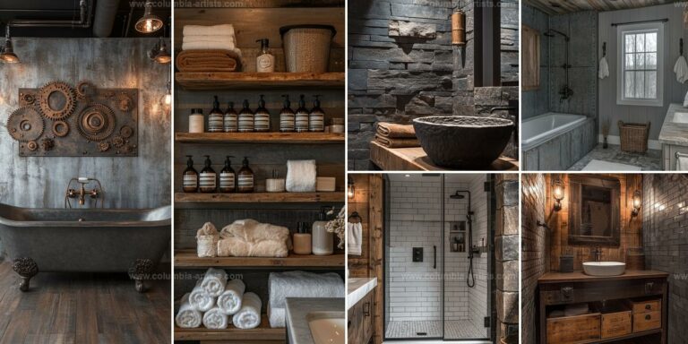 Best Industrial Rustic Bathroom Designs